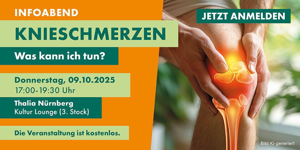 Einladung zum Infoabend Knieschmerzen