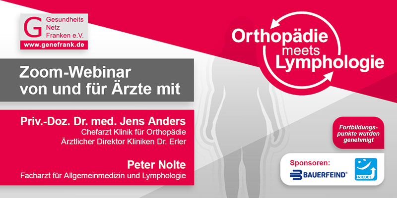 Einladung zum Orthopädie meets Lymphologie Arztwebinar